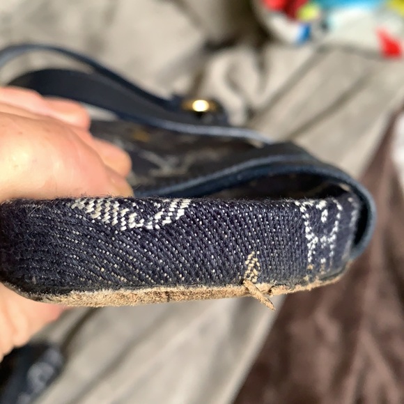 Louis Vuitton Denim Leather Sandals 38.5 - Picture 7 of 13